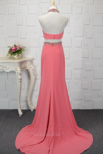 Robe de bal Sexy Fourchure Frontale Manquant Cristal Petit collier circulaire - Page 2