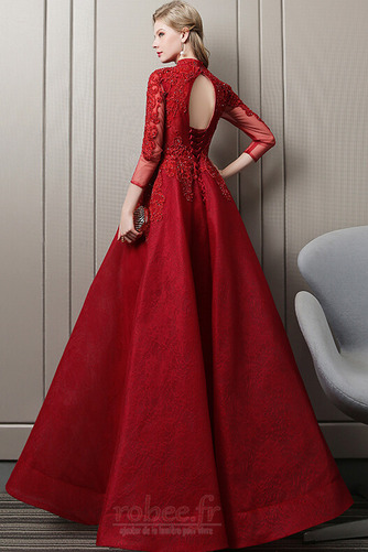 Robe de bal Manche Aérienne Fourreau Avec Bijoux Col haut Norme - Page 2