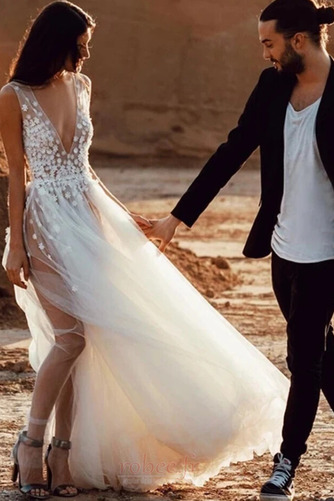 Robe de mariée Rivage Longueur de plancher Printemps Fermeture à glissière - Page 1