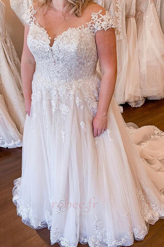 Robe de mariée Dentelle Longueur de plancher Rosée épaule noble - Page 2