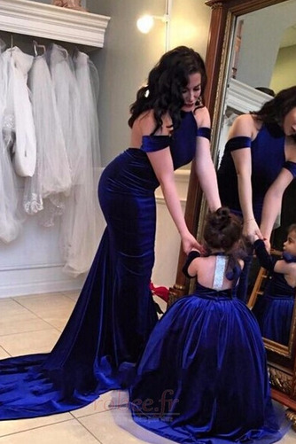 Robe de bal Dos nu Train de balayage Sans Manches aligne fin - Page 1