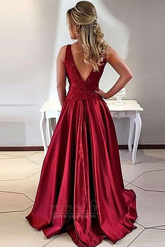 Robe de soirée Soie A-ligne Petit collier circulaire Couvert de Dentelle - Page 2