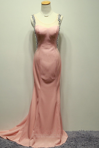 Robe de soirée Sirène Naturel taille À la masse Soie Fourreau Avec Bijoux - Page 8