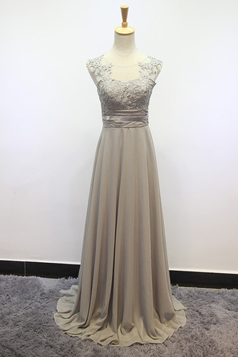 Robe de demoiselle d'honneur Longue Appliquer Été Dentelle Festin - Page 4