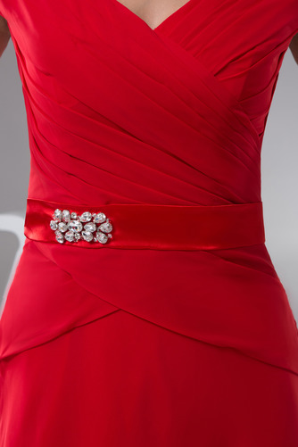 Robe de soirée Milieu dos Épaule envelopper Fourreau plissé A-ligne - Page 4