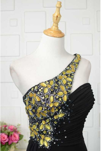 Robe de soirée Mousseline Fête fin Dos nu Fourreau Avec Bijoux - Page 4