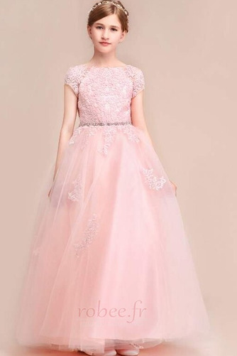 Robe de fille de fleur Mariage Couvert de Dentelle Glissière - Page 3