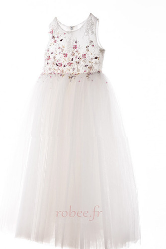 Robe de fille de fleur a ligne Tulle Cérémonie Petit collier circulaire - Page 5