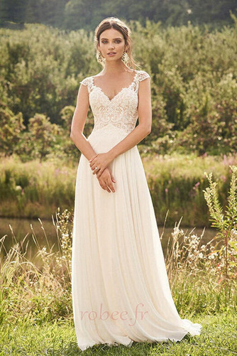 Robe de mariage Dentelle Elégant Mousseline Naturel taille Printemps - Page 1