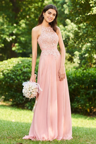 Robe de demoiselle d'honneur Médium Elégant Dos nu Traîne Courte - Page 1