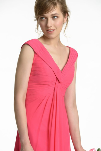 Robe de demoiselle d'honneur Longue Fourreau plissé Chiffon Automne - Page 4