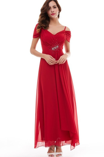 Robe de bal Printemps Fourreau plissé Glissière Col en V Naturel taille - Page 4