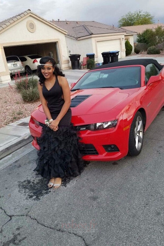 Robe de bal Dos nu Ruchés Plongeants Epurée Multi Couche Satin Élastique - Page 4