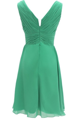 Robe de demoiselle d'honneur A-ligne rider Sommaire Col en V - Page 2