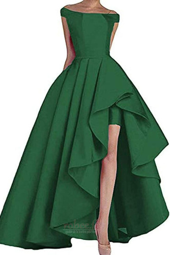 Robe de bal Sans Manches Naturel taille Asymétrique Chic Satin - Page 13