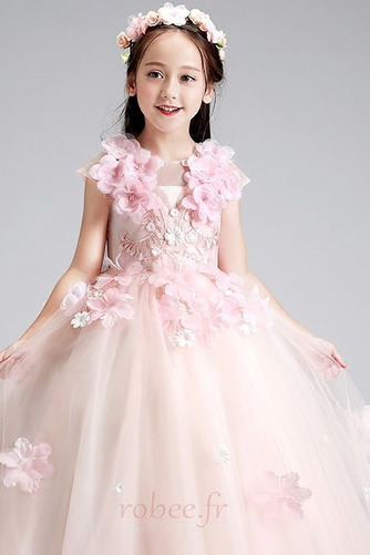 Robe de fille de fleur Manquant Orné de Rosette Elégant Été Fleurs - Page 5