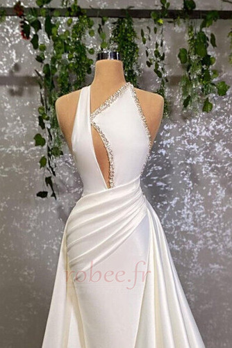 Robe de mariée Automne Décolleté Dans le Dos Train de petit Sans Manches - Page 2