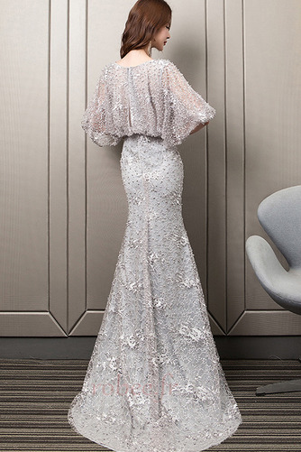 Robe de soirée Longueur de plancher Perle A-ligne Manche Lâche - Page 3