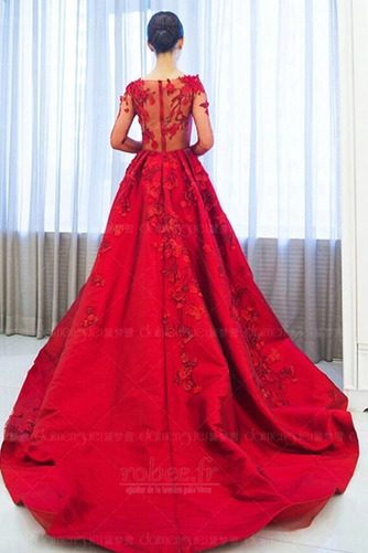 Robe de soirée Cérémonial Satin Fermeture éclair Traîne Moyenne - Page 2