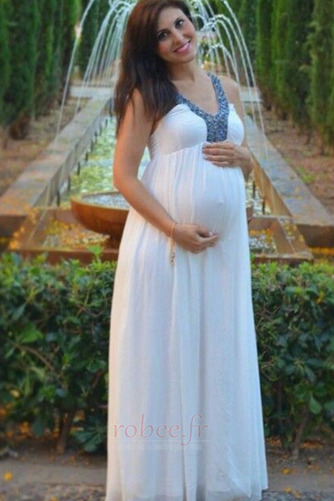 Robe de soirée Printemps vogue Taille haute Drapé Glissière Longueur au sol - Page 1