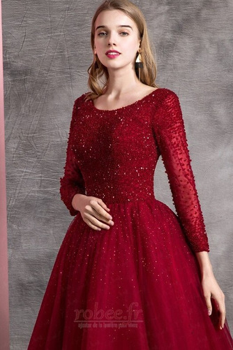 Robe de bal Triangle Inversé Dos nu Longueur au sol Ballon A-ligne - Page 5