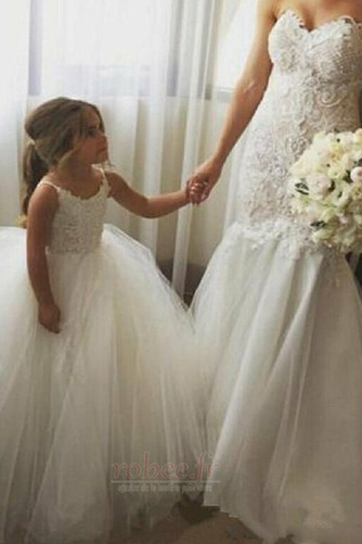 Robe de fille de fleur Tulle À la masse A-ligne Sans Manches - Page 3