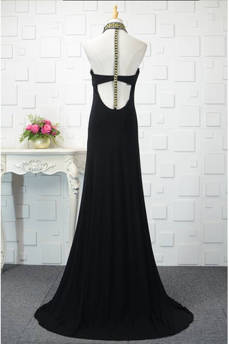 Robe de bal Longue Sans Manches Chic Col haut Corsage Avec Bijoux - Page 3