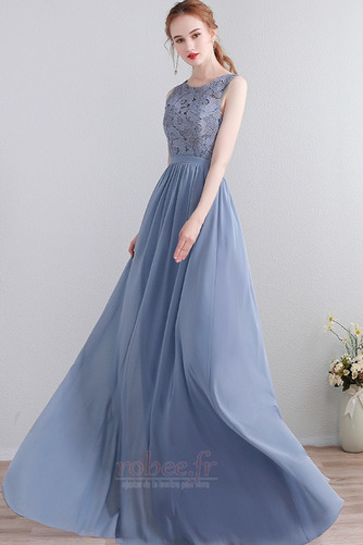Robe de demoiselle d'honneur Sans Manches Chiffon Printemps Norme - Page 4