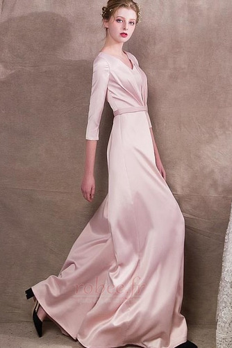 Robe de soirée Elégant Glissière Manche de T-shirt Drapé Naturel taille - Page 4