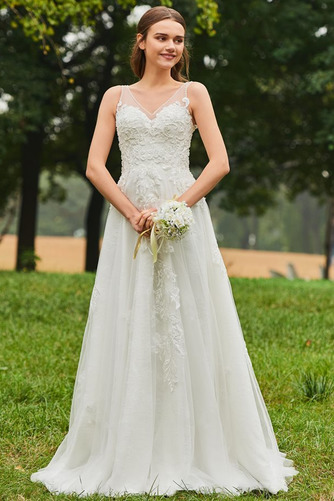 Robe de mariée Dos nu Fourreau Avec Bijoux Luxueux De plein air - Page 3