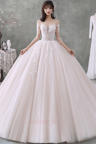 Robe de mariée Tulle aligne Triangle Inversé Naturel taille Eglise - Page 1
