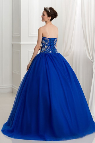 Robe de bal Col en Cœur Sans Manches Plissé Longueur de plancher - Page 3