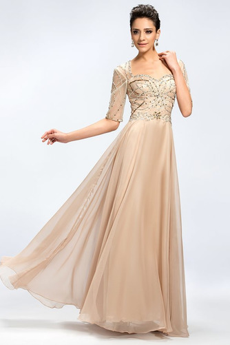 Robe mères noble A-ligne Longueur de plancher Col Carré Naturel taille - Page 3