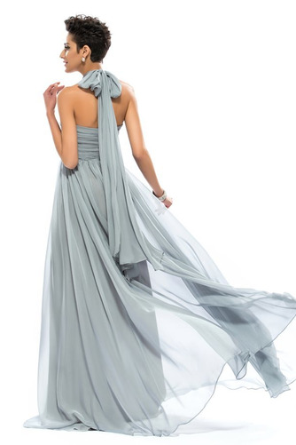 Robe de soirée Plissé Train de petit Milieu Naturel taille Dolman Sleeves - Page 8