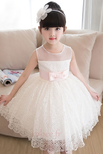 Robe de fille de fleur Dramatique Fermeture à glissière Couvert de Dentelle - Page 4