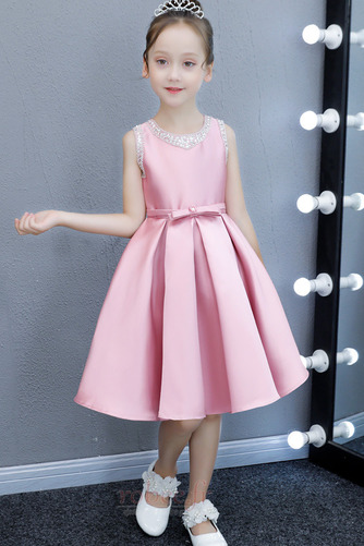 Robe de fille de fleur aligne Naturel taille Longueur de genou - Page 5