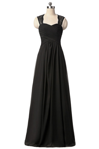 Robe de demoiselle d'honneur crêper Naturel taille Chaussez A-ligne - Page 4