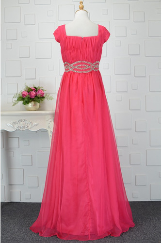 Robe de demoiselle d'honneur Col Carré Longue Mancheron Simple - Page 4