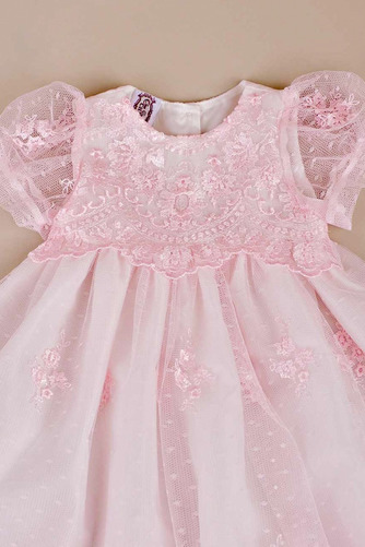 Robe de fille de fleur Cérémonie Dentelle Princesse Manche Courte - Page 3