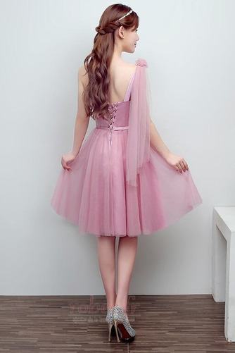 Robe de demoiselle d'honneur Laçage Mariage Col Asymétrique Glamour - Page 2