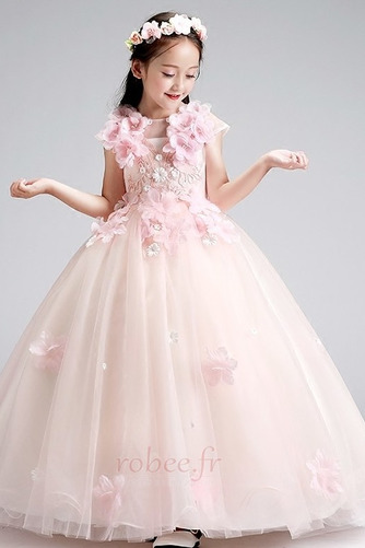Robe de fille de fleur Manquant Orné de Rosette Elégant Été Fleurs - Page 4