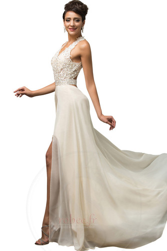 Robe de bal A-ligne Printemps Couvert de Dentelle Longueur au sol - Page 3