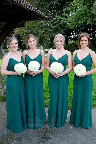 Robe de demoiselle d'honneur Sans Manches Automne Sommaire A-ligne - Page 1