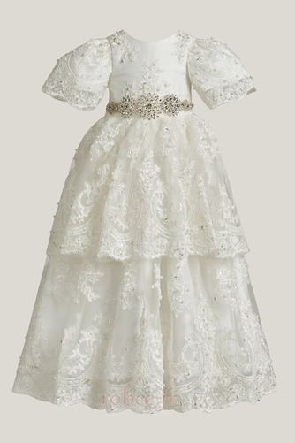 Robe de fille de fleur Cérémonie Couvert de Dentelle Petit collier circulaire - Page 4