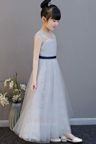 Robe de fille de fleur Luxueux Manquant Dentelle Trou De Serrure - Page 3