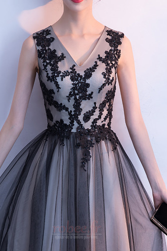 Robe de bal A-ligne Dentelle Montrer Couvert de Dentelle Naturel taille - Page 4
