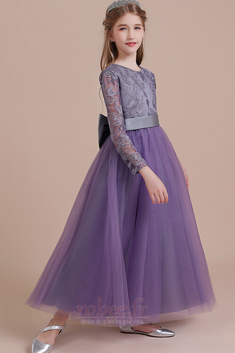 Robe de fille de fleur Manche Longue Balançoire Manche Aérienne - Page 4