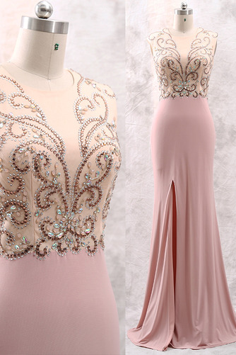 Robe de soirée Dos nu Col de chemise t Drapé Fourchure Frontale - Page 3