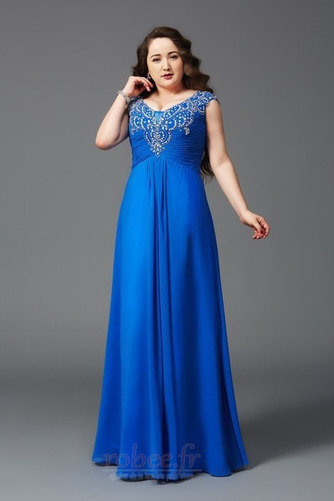 Robe de soirée Longueur de plancher Col en V Fourreau Avec Bijoux - Page 1