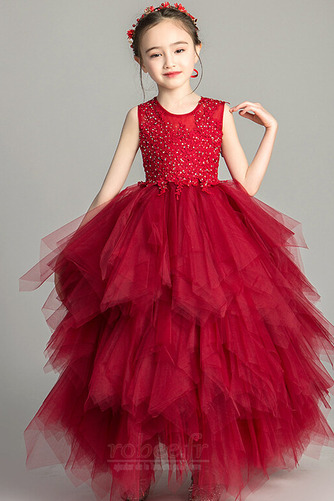 Robe de fille de fleur a ligne Sans Manches Manquant Dentelle - Page 6